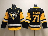 Youth Pittsburgh Penguins 71 Evgeni Malkin Black Adidas Jersey,baseball caps,new era cap wholesale,wholesale hats